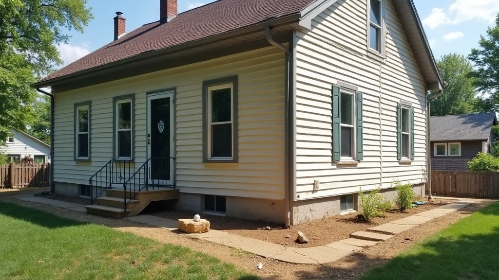 Foundation repair work on an Ames, Iowa home
